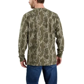 Herren-Hemd «Dearborn» in lockerer Passform, schweres Gewebe, mit Armlingen, Camo-Muster, mit Taschen – 100 % Baumwolle