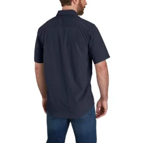Herren-Hemd «Force Sun Defender™» aus Chambray, lockere Passform, mit kurzen Armlingen – Sonnenschutz-Hemden
