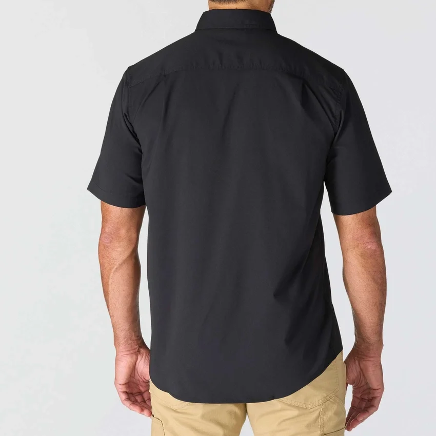 Herren-Hemd «Force Sun Defender™» aus Chambray, lockere Passform, mit kurzen Armlingen – Sonnenschutz-Hemden