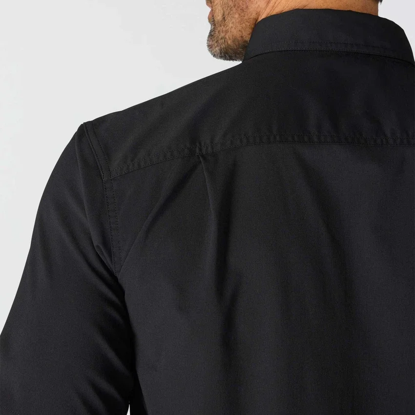 Herren-Hemd «Force Sun Defender™» aus Chambray, lockere Passform, mit kurzen Armlingen – Sonnenschutz-Hemden