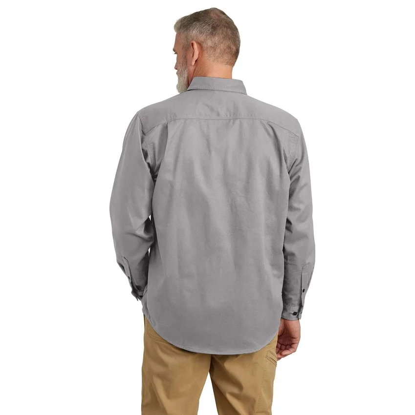 Herren-Hemd «Fr» mit lockerer Passform aus Twill und langen Armlingen