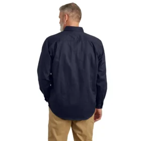 Herren-Hemd «Fr» mit lockerer Passform aus Twill und langen Armlingen