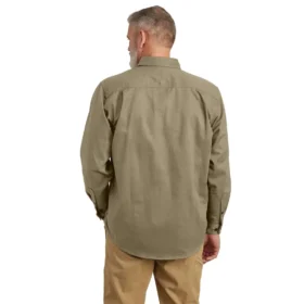 Herren-Hemd «Fr» mit lockerer Passform aus Twill und langen Armlingen