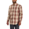 Herren-Hemd mit lockerer Passform, langen Armlingen und Twill-Karomuster – flammhemmende Hemden