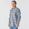 Herren-Hemd mit lockerer Passform, langen Armlingen und Twill-Karomuster – flammhemmende Hemden