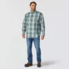 Herren-Hemd mit lockerer Passform, langen Armlingen und Twill-Karomuster – flammhemmende Hemden