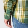 Herren-Hemd mit lockerer Passform, langen Armlingen und Twill-Karomuster – flammhemmende Hemden