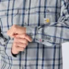 Herren-Hemd mit lockerer Passform, langen Armlingen und Twill-Karomuster – flammhemmende Hemden