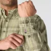 Herren-Hemd mit lockerer Passform, langen Armlingen und Twill-Karomuster – flammhemmende Hemden