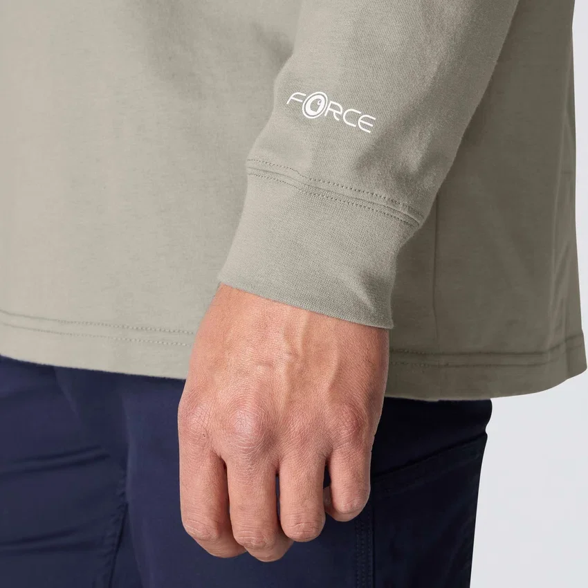 Herren-Henley «Fr Force Dearborn» mit lockerer Passform und langen Armlingen