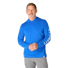 Herren-Hoodie «Force» in lockerer Passform mit feuchtigkeitsableitendem Logo