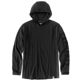 Herren-Hoodie «Force» in lockerer Passform mit feuchtigkeitsableitendem Logo