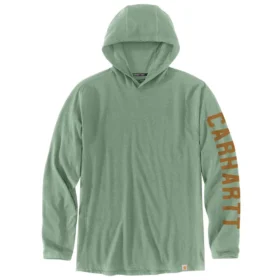 Herren-Hoodie «Force» in lockerer Passform mit feuchtigkeitsableitendem Logo