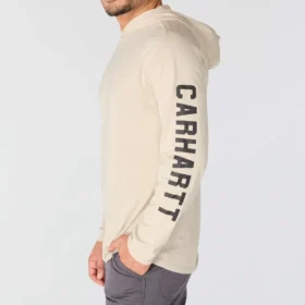 Herren-Hoodie «Force» in lockerer Passform mit feuchtigkeitsableitendem Logo