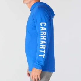 Herren-Hoodie «Force» in lockerer Passform mit feuchtigkeitsableitendem Logo