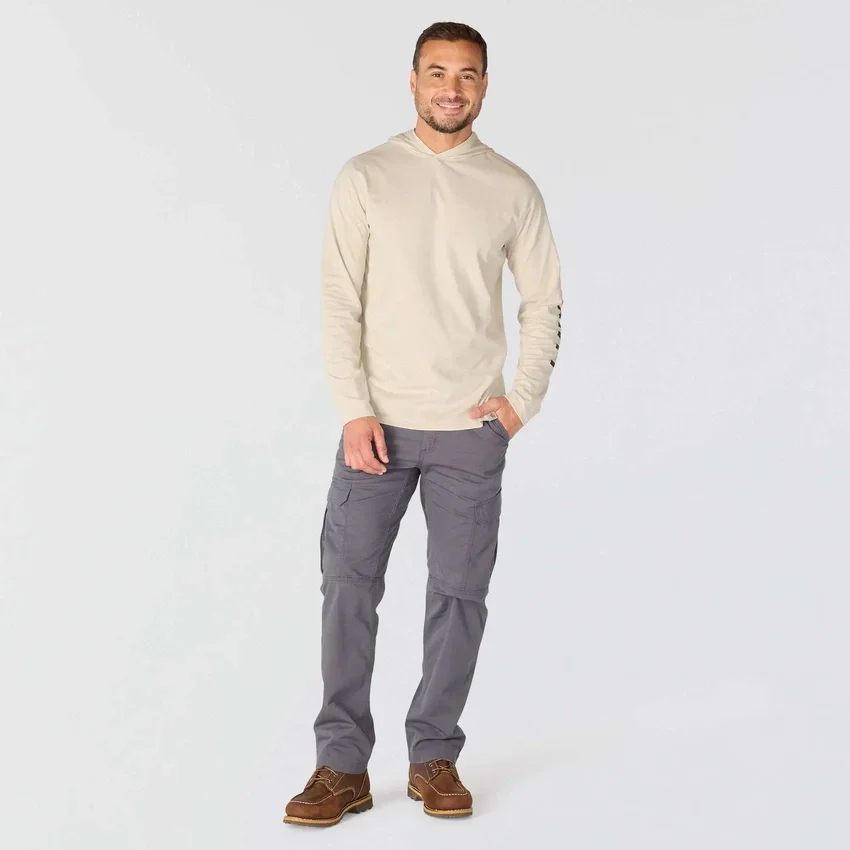 Herren-Hoodie «Force» in lockerer Passform mit feuchtigkeitsableitendem Logo