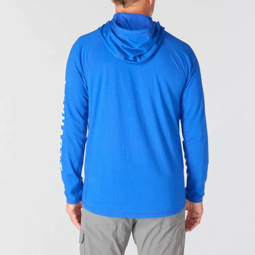 Herren-Hoodie «Force» in lockerer Passform mit feuchtigkeitsableitendem Logo