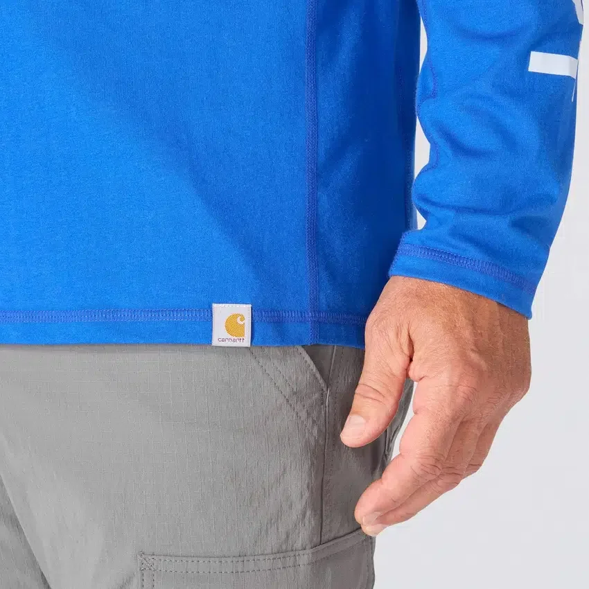 Herren-Hoodie «Force» in lockerer Passform mit feuchtigkeitsableitendem Logo