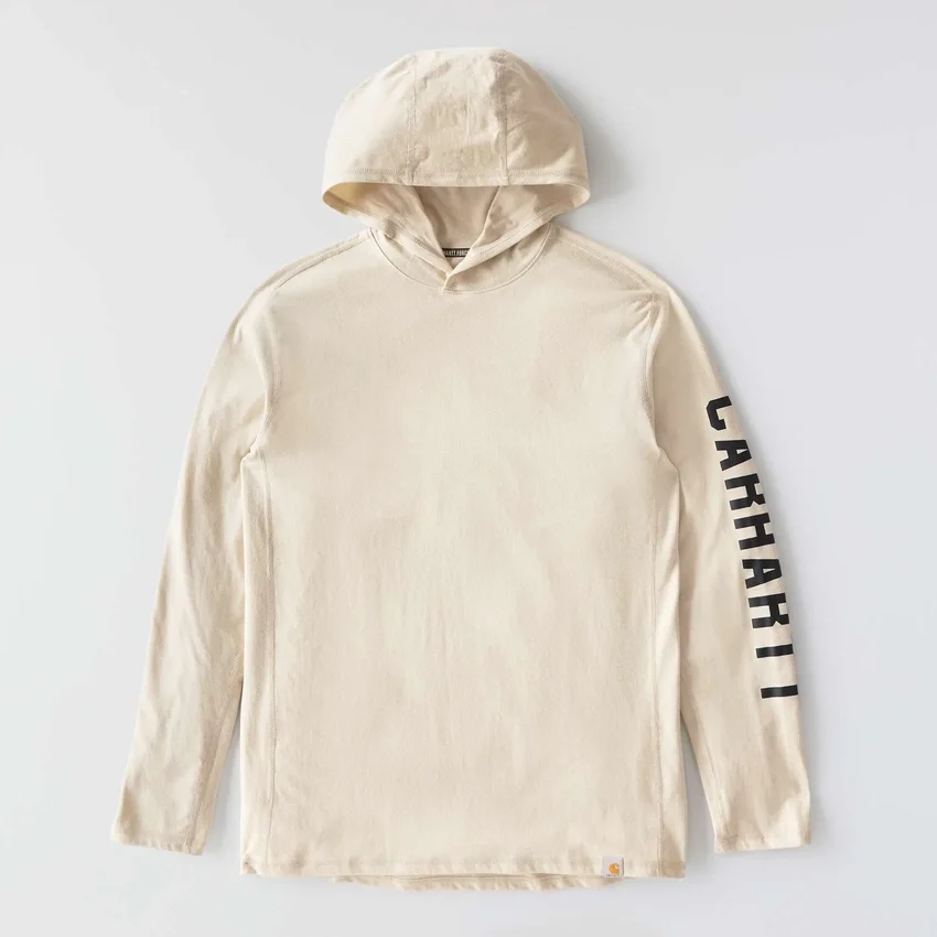 Herren-Hoodie «Force» in lockerer Passform mit feuchtigkeitsableitendem Logo
