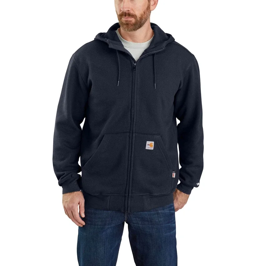 Herren-Hoodie «Marquette Fr Force» mit durchgehendem Reissverschluss – flammhemmende Hoodies