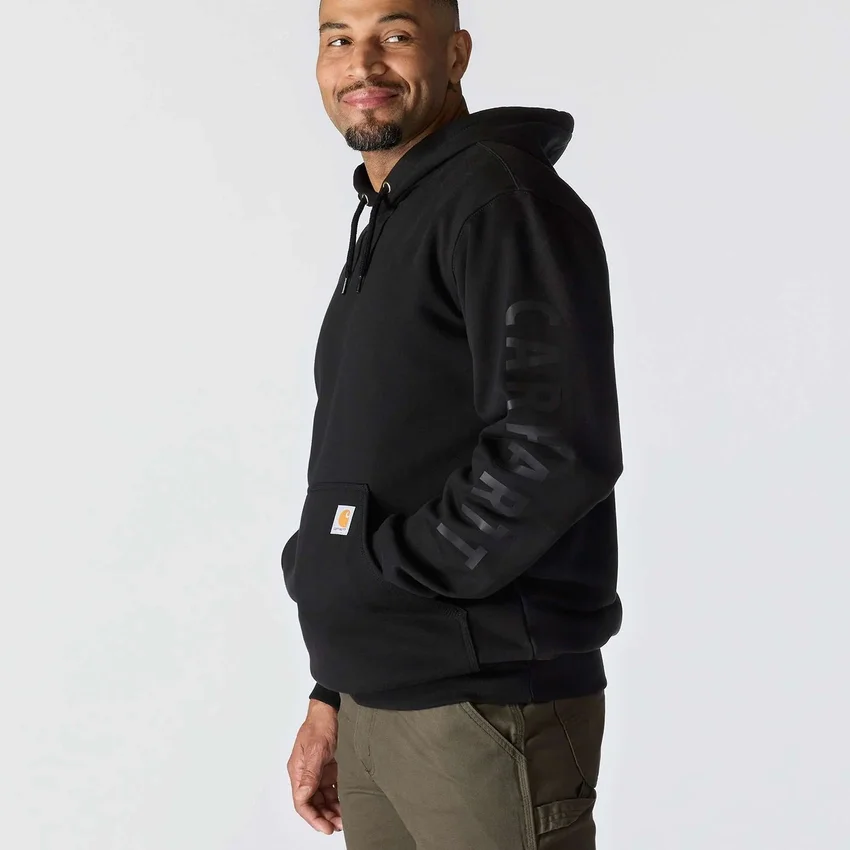 Herren-Hoodie mit Logo-Grafik, lockere Passform, mittleres Gewicht – Rain Defender Hoodies