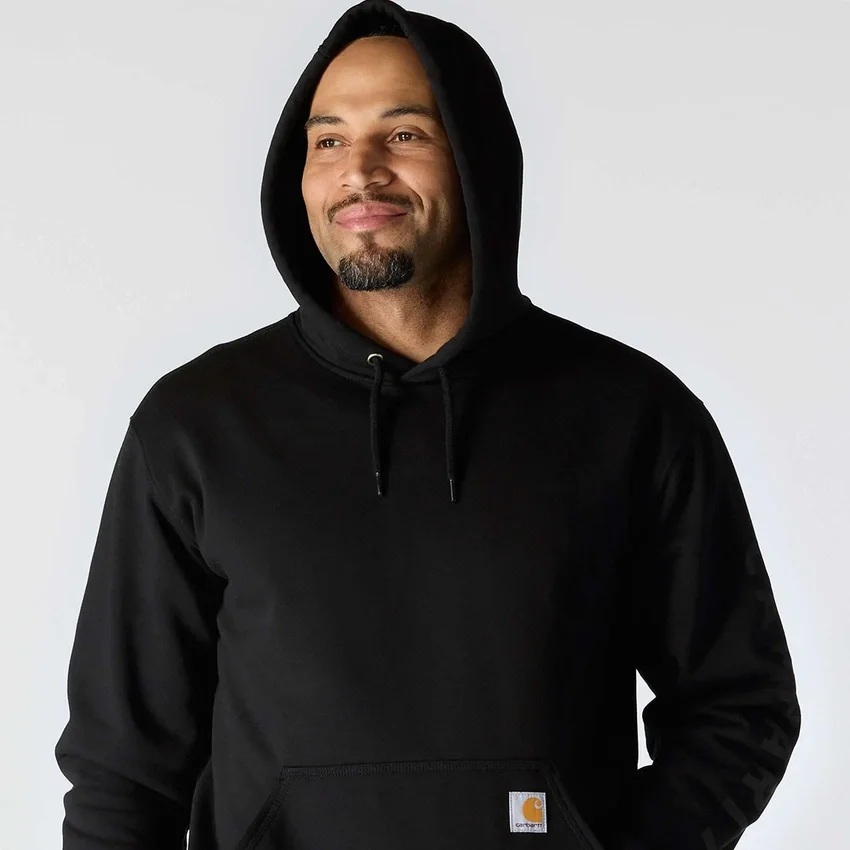 Herren-Hoodie mit Logo-Grafik, lockere Passform, mittleres Gewicht – Rain Defender Hoodies