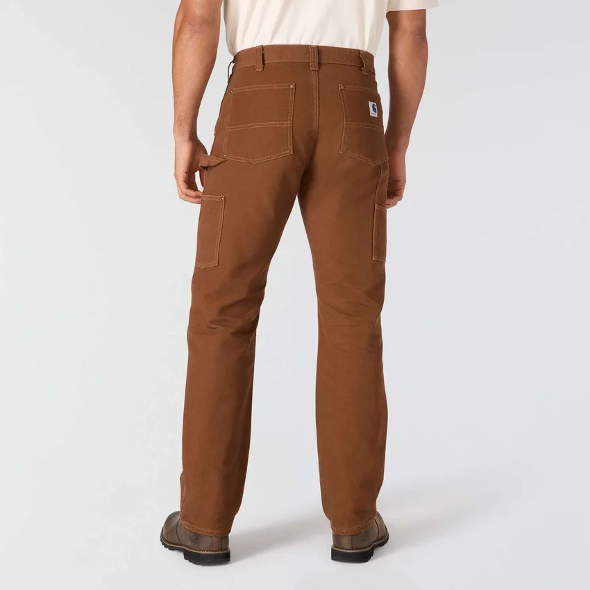 Herren-Hose aus der Crafted-Serie, lockere Passform, gerades Bein, Entenstoff, mit doppelten Knieverstärkungen, Zimmermannshose