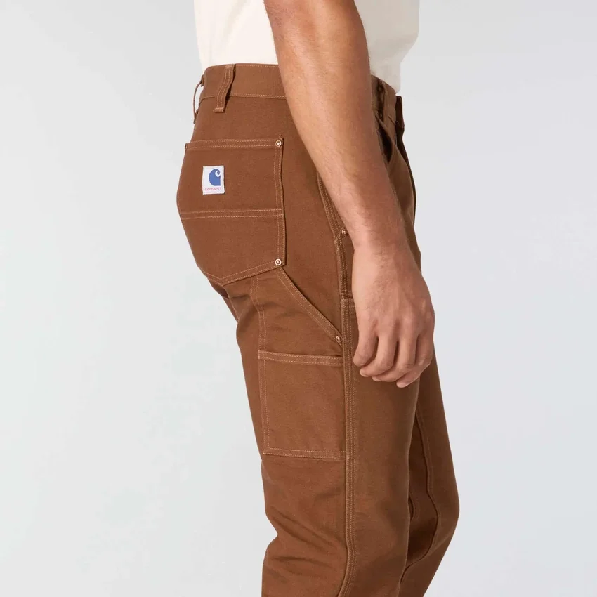 Herren-Hose aus der Crafted-Serie, lockere Passform, gerades Bein, Entenstoff, mit doppelten Knieverstärkungen, Zimmermannshose