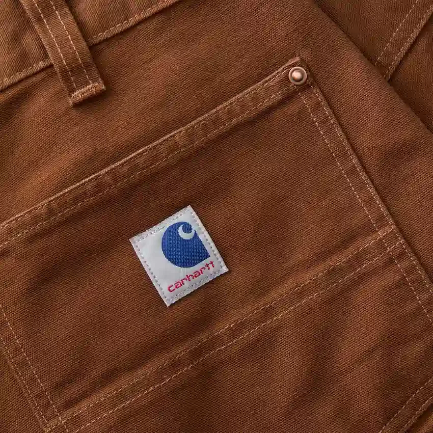 Herren-Hose aus der Crafted-Serie, lockere Passform, gerades Bein, Entenstoff, mit doppelten Knieverstärkungen, Zimmermannshose