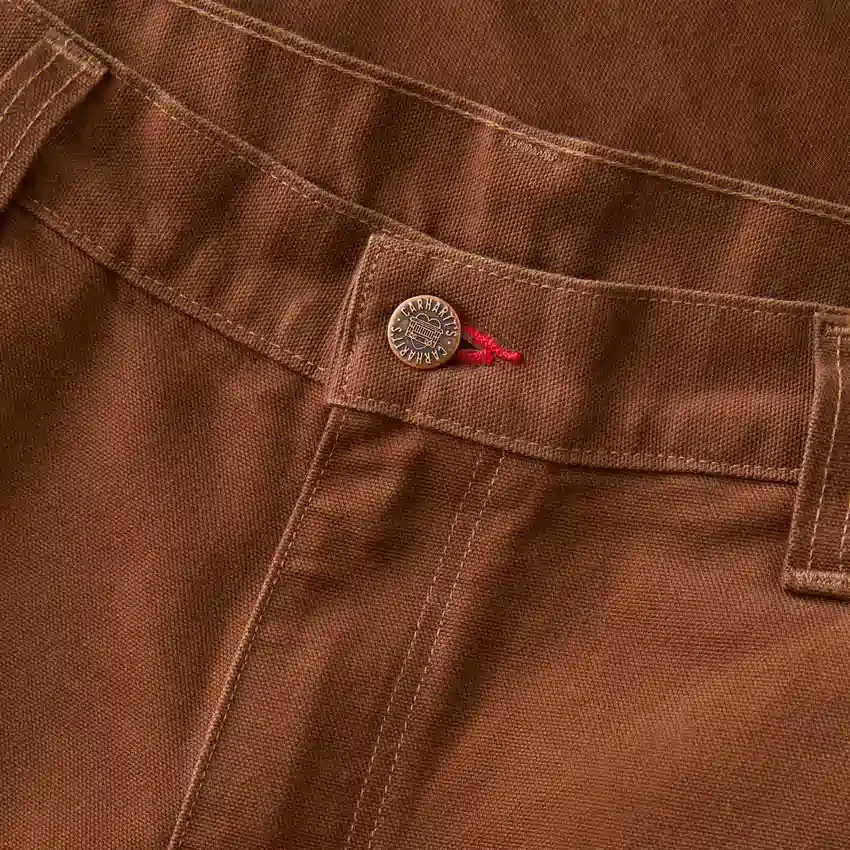 Herren-Hose aus der Crafted-Serie, lockere Passform, gerades Bein, Entenstoff, mit doppelten Knieverstärkungen, Zimmermannshose