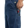 Herren-Jeans-Latzhose in lockerer Passform