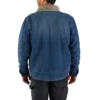 Herren-Jeansjacke mit Sherpa-Futter und lockerer Passform