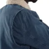 Herren-Jeansjacke mit Sherpa-Futter und lockerer Passform