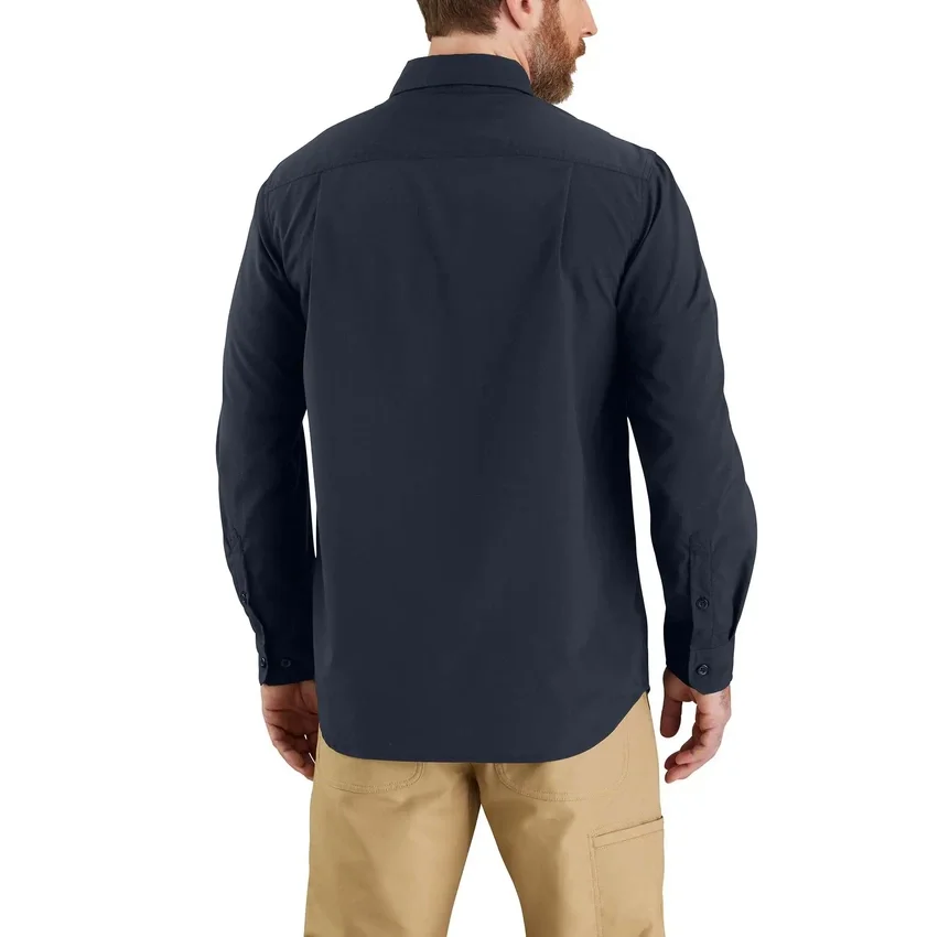 Herren-Langarmhemd «Force Sun Defender™» aus Chambray in lockerer Passform – Sonnenschutz-Hemden