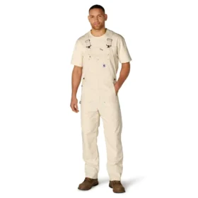 Herren-Latzhose «Crafted Series» mit lockerer Passform aus Drill-Stoff