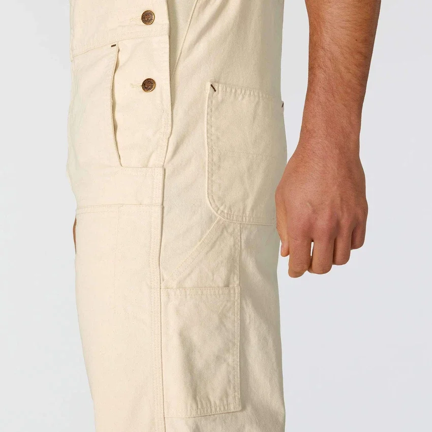 Herren-Latzhose «Crafted Series» mit lockerer Passform aus Drill-Stoff