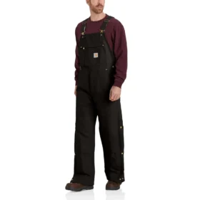 Herren-Latzhose mit lockerer Passform aus Firm Duck-Stoffen, gefüttert