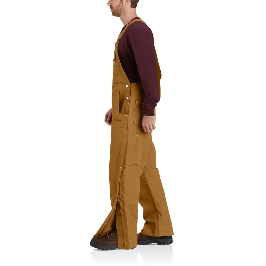 Herren-Latzhose mit lockerer Passform aus Firm Duck-Stoffen, gefüttert