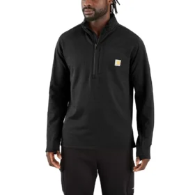 Herren-Pullover «Force» mit Fleecefutter und feuchtigkeitsableitendem Halbzip