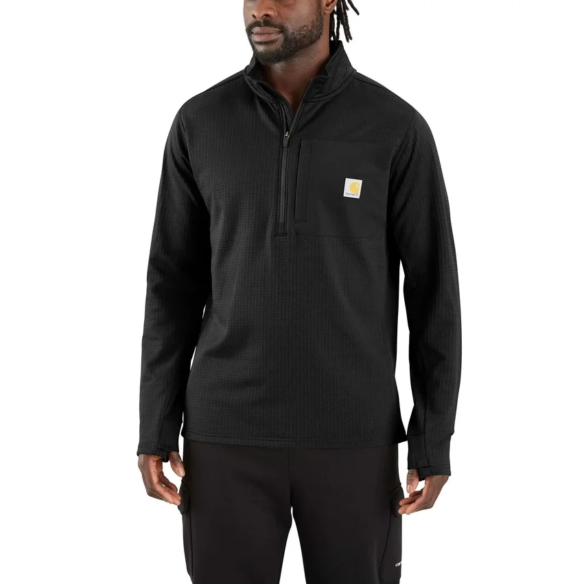 Herren-Pullover «Force» mit Fleecefutter und feuchtigkeitsableitendem Halbzip