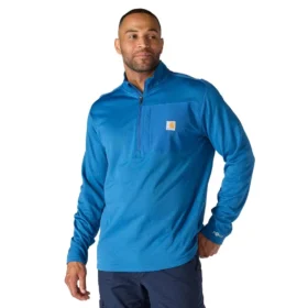 Herren-Pullover «Force» mit Fleecefutter und feuchtigkeitsableitendem Halbzip