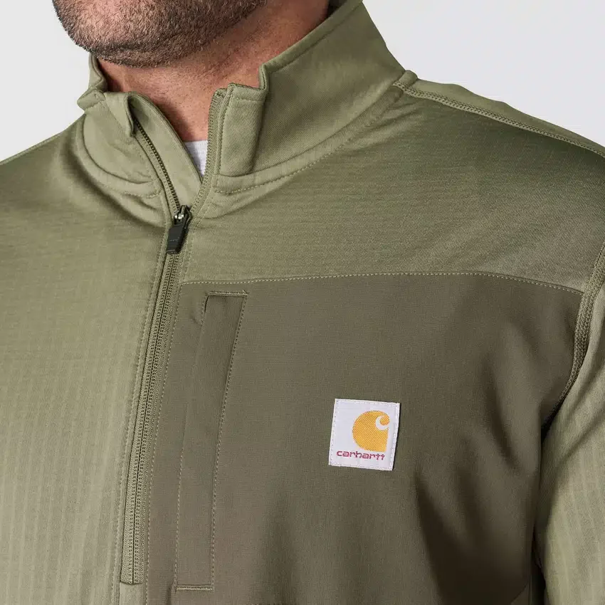 Herren-Pullover «Force» mit Fleecefutter und feuchtigkeitsableitendem Halbzip