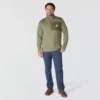 Herren-Pullover «Force» mit Fleecefutter und feuchtigkeitsableitendem Halbzip