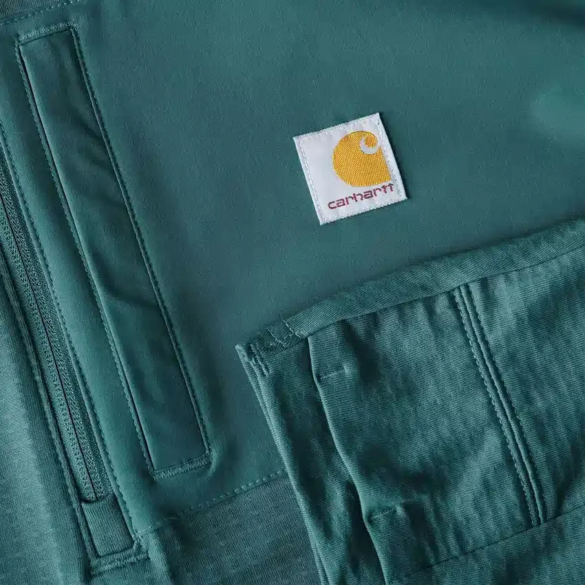 Herren-Pullover «Force» mit Fleecefutter und feuchtigkeitsableitendem Halbzip