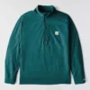Herren-Pullover «Force» mit Fleecefutter und feuchtigkeitsableitendem Halbzip
