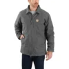 Herren-Ridge-Mantel aus gewaschenem Duck-Stoff mit Sherpa-Futter