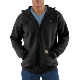 Herren-Sweatshirt «Marquette» mit Kapuze, lockerem Schnitt und durchgehendem Reissverschluss