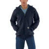 Herren-Sweatshirt «Marquette» mit Kapuze, lockerem Schnitt und durchgehendem Reissverschluss