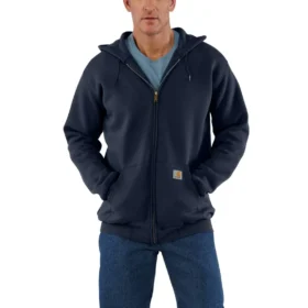 Herren-Sweatshirt «Marquette» mit Kapuze, lockerem Schnitt und durchgehendem Reissverschluss
