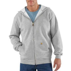Herren-Sweatshirt «Marquette» mit Kapuze, lockerem Schnitt und durchgehendem Reissverschluss